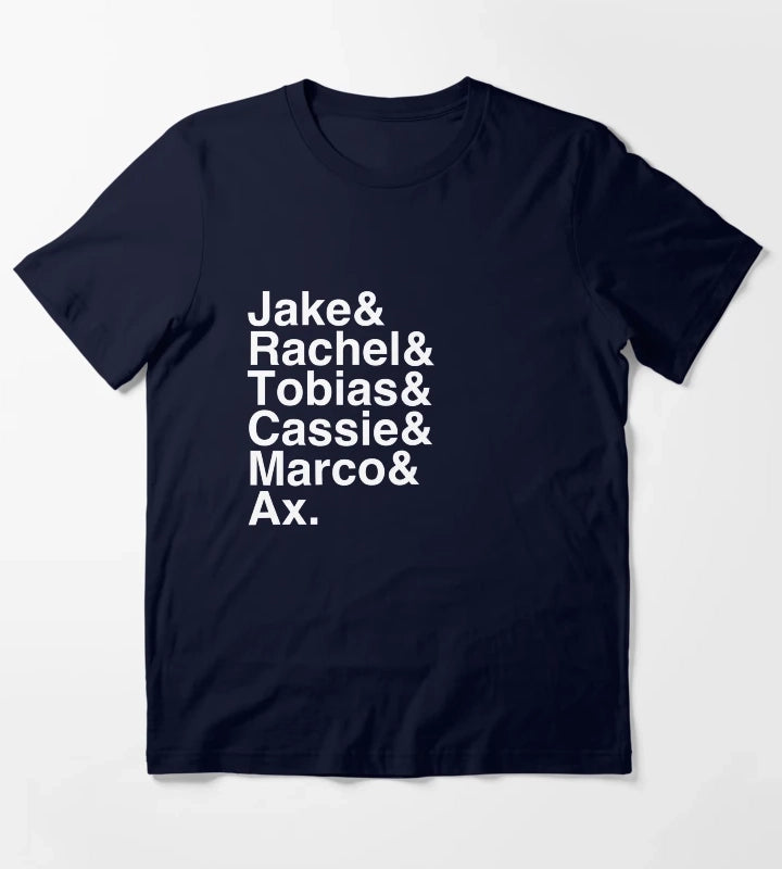 Animorphs Lineup List TShirt T-Shirt Navy