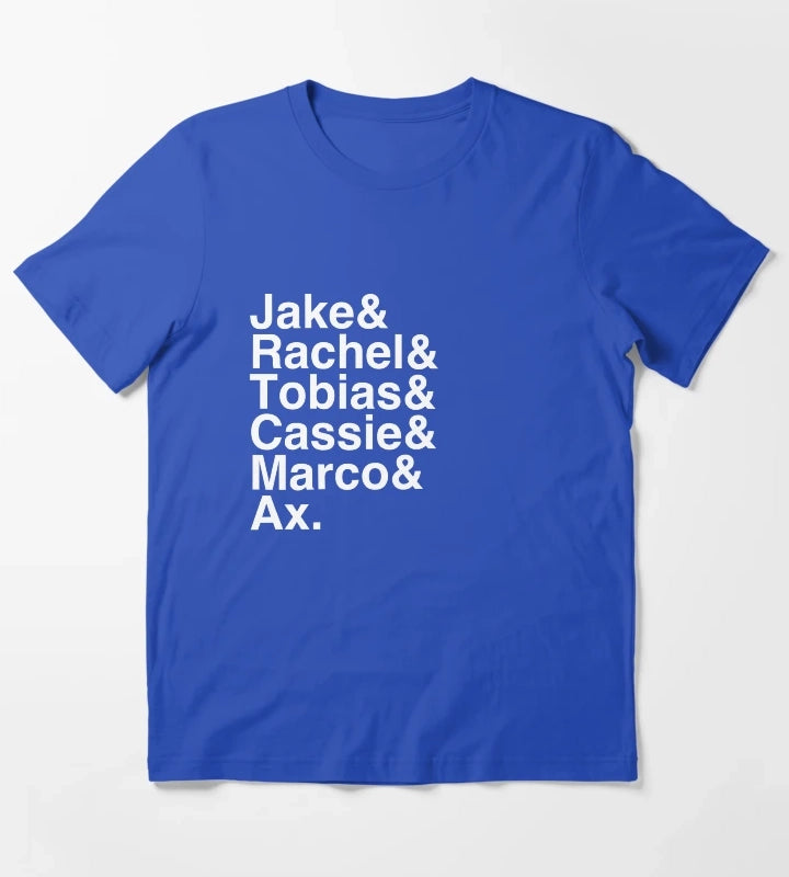 Animorphs Lineup List TShirt T-Shirt Blue