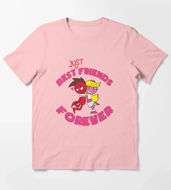 Apple and Daisy Best Just Friends Forever T-Shirt Dark Grey