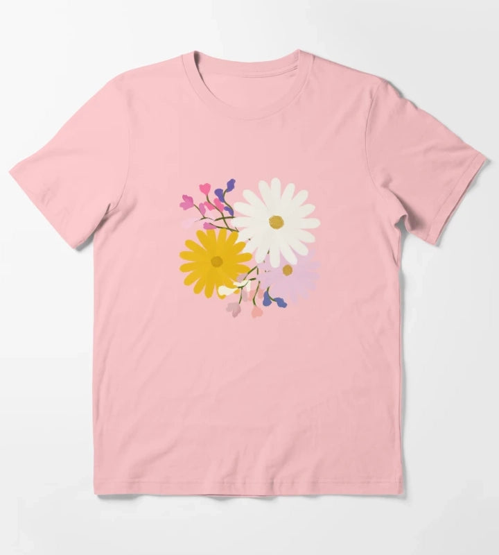 April Birth Flowers Bouquet T-Shirt Dark Grey