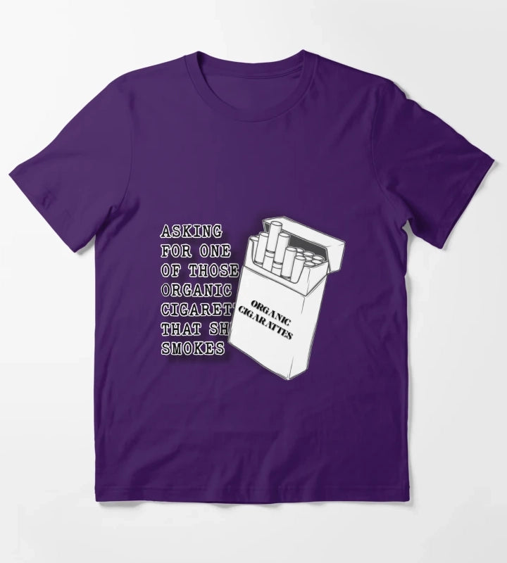 Arabella Organic Cigarettes Lyrics T-Shirt Purple
