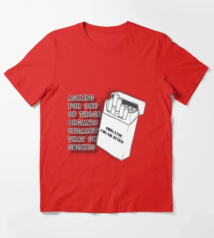 Arabella Organic Cigarettes Lyrics T-Shirt Red