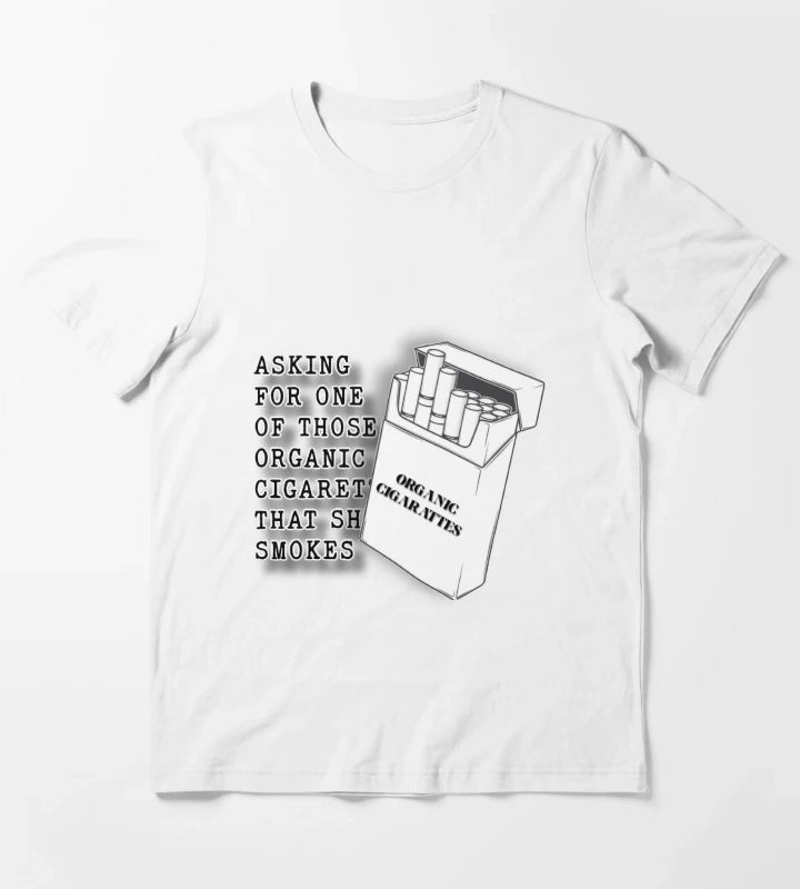 Arabella Organic Cigarettes Lyrics T-Shirt White