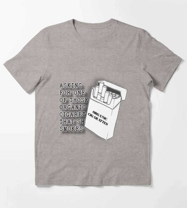 Arabella Organic Cigarettes Lyrics T-Shirt Heather Grey