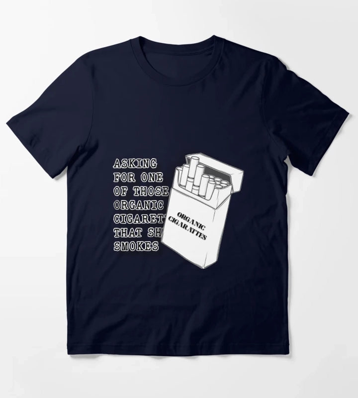 Arabella Organic Cigarettes Lyrics T-Shirt Navy