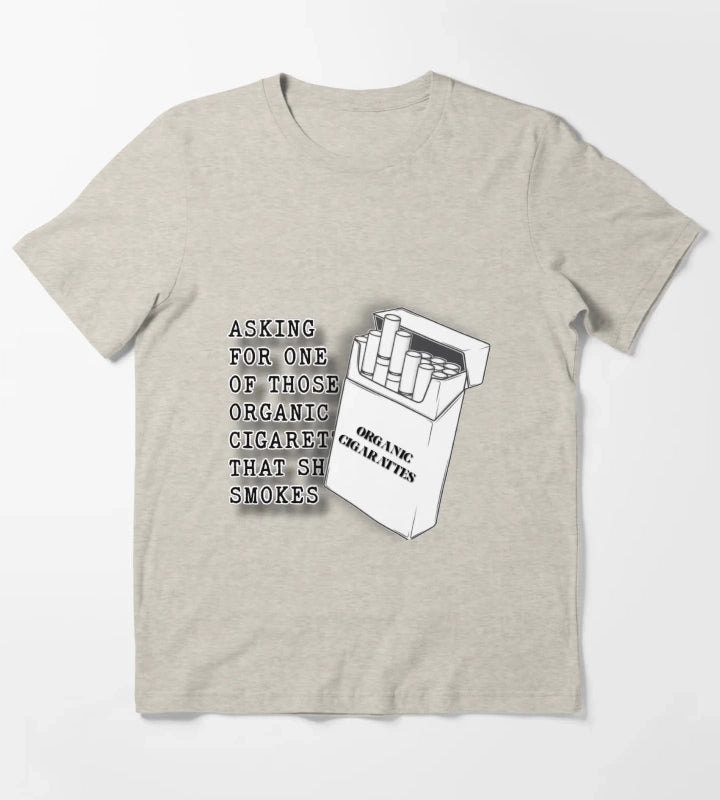 Arabella Organic Cigarettes Lyrics T-Shirt Cream