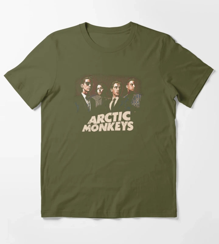Arctic Anthem Band Shirt For Music Mavericks 27 T-Shirt Olive Green