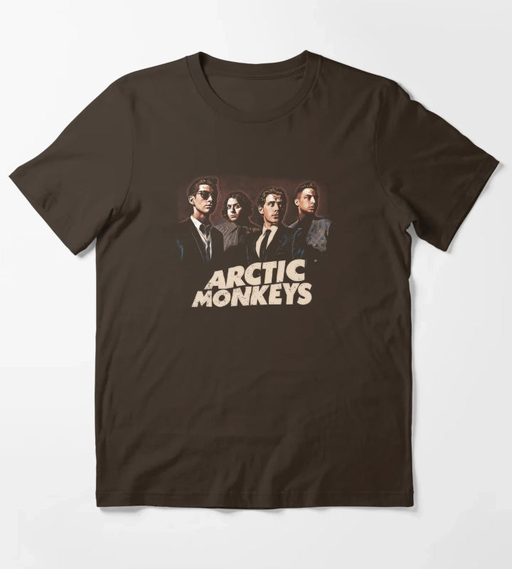 Arctic Anthem Band Shirt For Music Mavericks 27 T-Shirt Brown