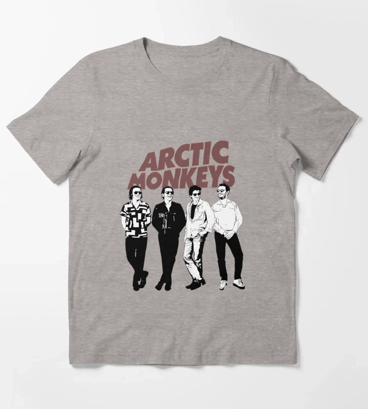 Arctic Band Monkeys T-Shirt Heather Grey