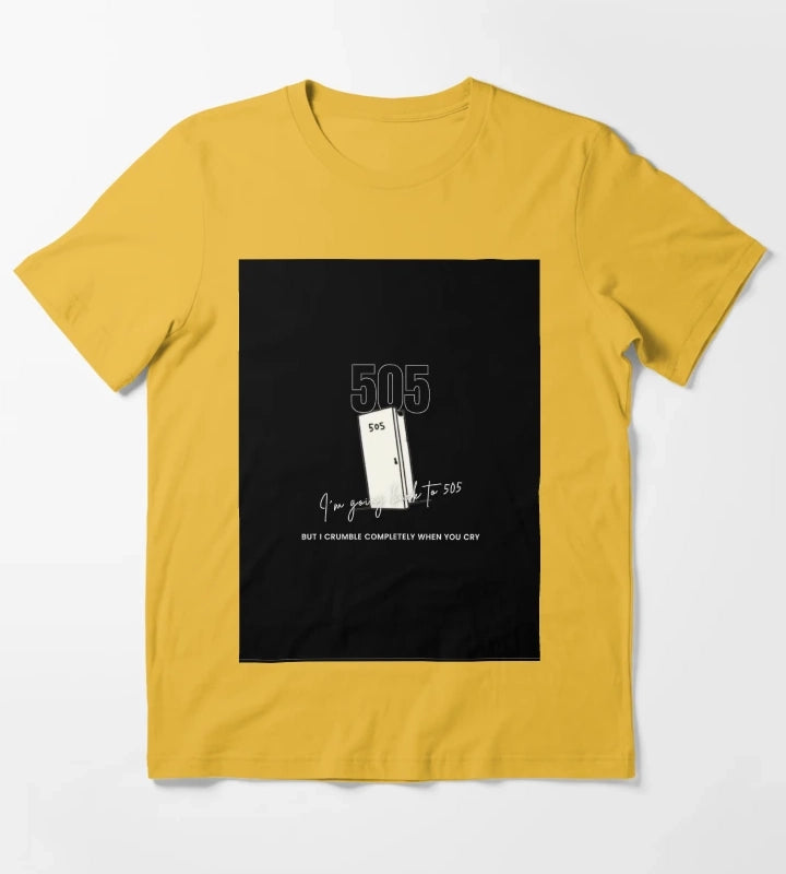 Arctic Monkeys 505 Band Art T-Shirt Yellow
