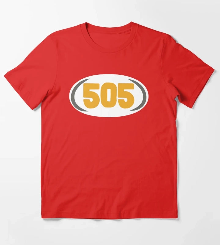 Arctic Monkeys 505 area code T-Shirt Red