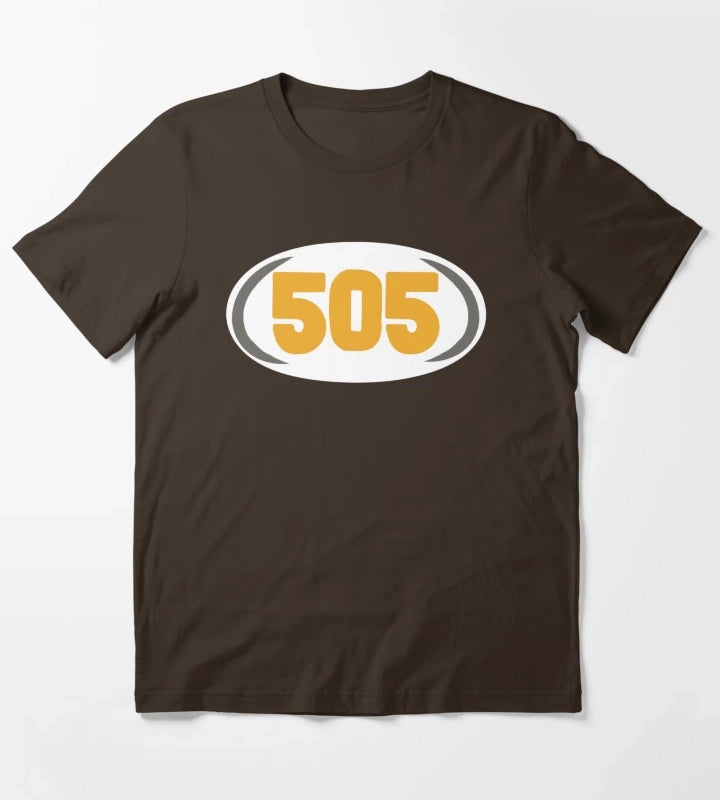 Arctic Monkeys 505 area code T-Shirt Brown