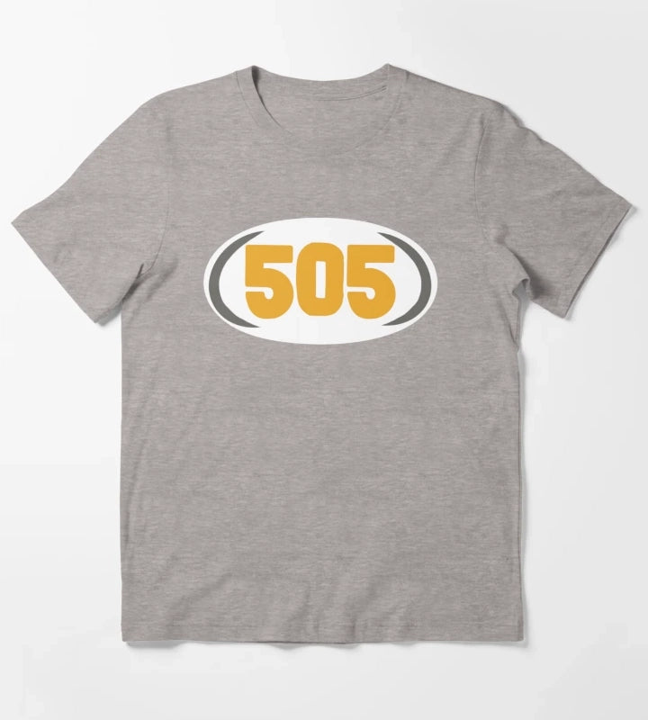 Arctic Monkeys 505 area code T-Shirt Heather Grey