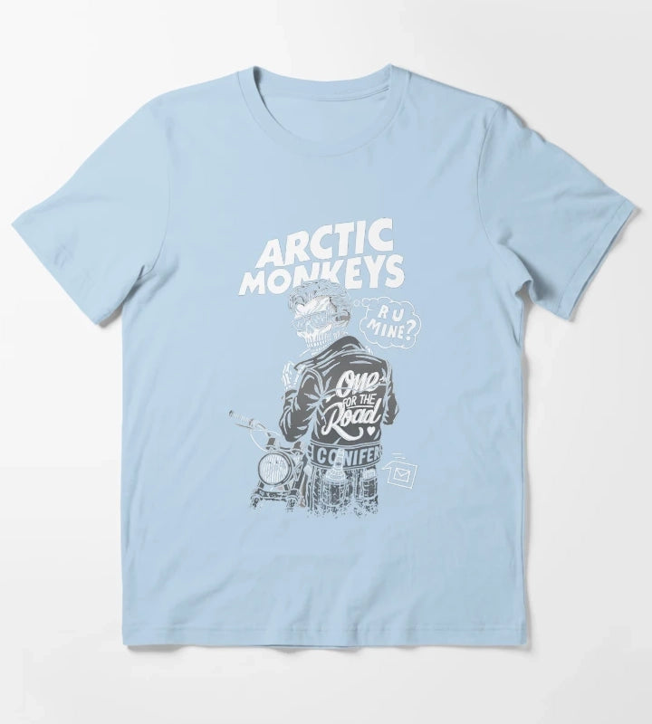 Arctic Monkeys 90S Rock Pop Music Band 23 T-Shirt Sky Blue