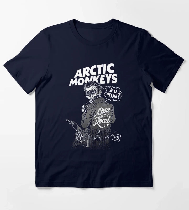 Arctic Monkeys 90S Rock Pop Music T-Shirt Navy