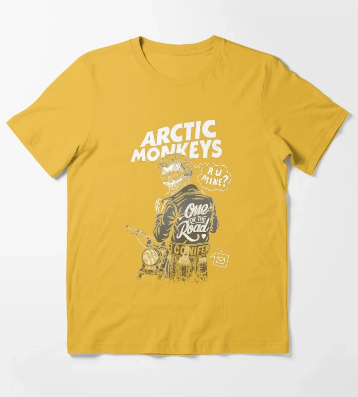 Arctic Monkeys 90S Rock Pop Music T-Shirt Yellow