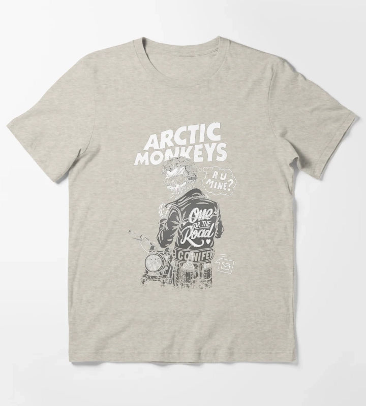 Arctic Monkeys 90S Rock Pop Music T-Shirt Cream