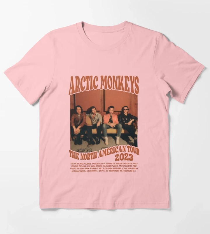 Arctic Monkeys 90S Vintage Rock Pop Music Band 19 T-Shirt Dark Grey