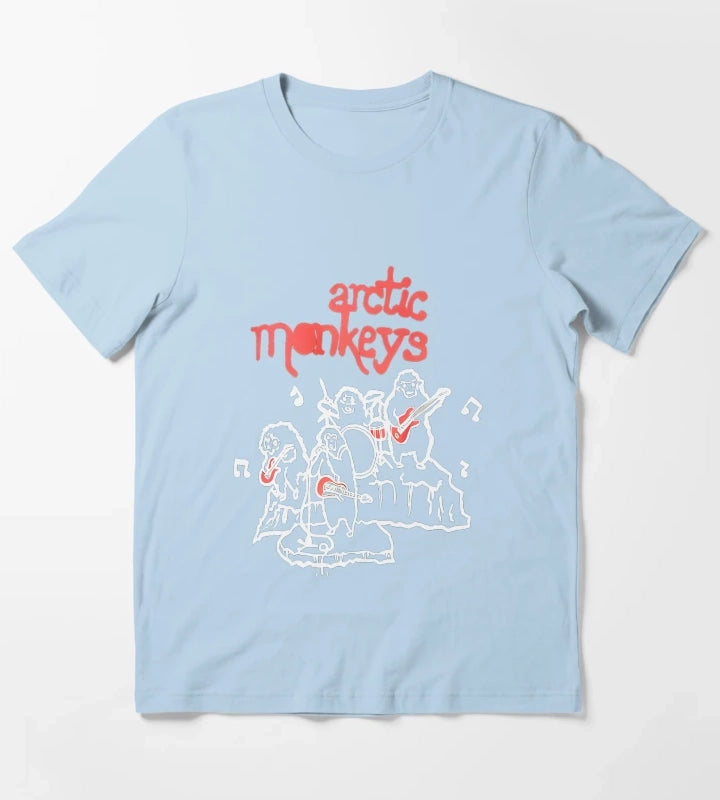 Arctic Monkeys 90S Vintage Rock Pop Music Band 22 TShirt T-Shirt Sky Blue