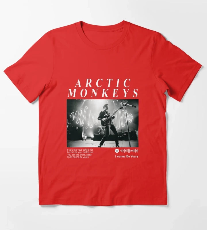 Arctic Monkeys 90S Vintage Rock Pop Music Band 34 T-Shirt Red