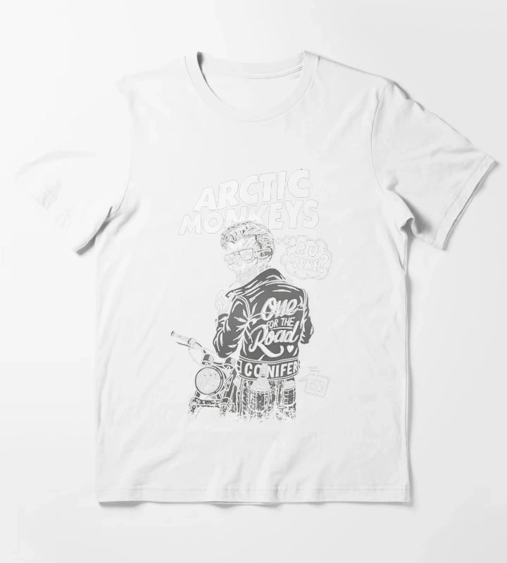 Arctic Monkeys 90s Vintage Rock Pop Music Band 23 T-Shirt White