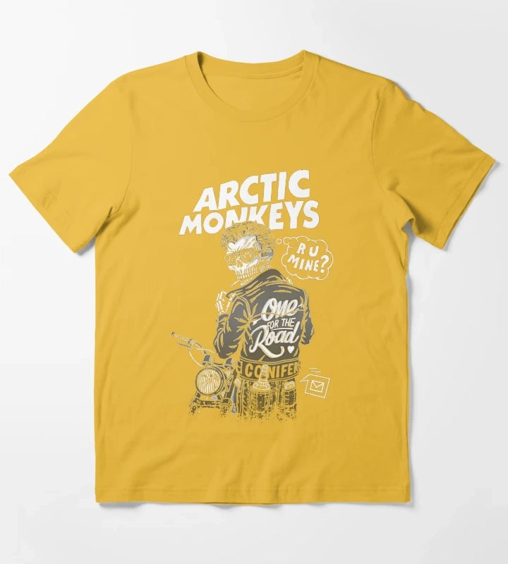 Arctic Monkeys 90s Vintage Rock Pop Music Band 23 T-Shirt Yellow