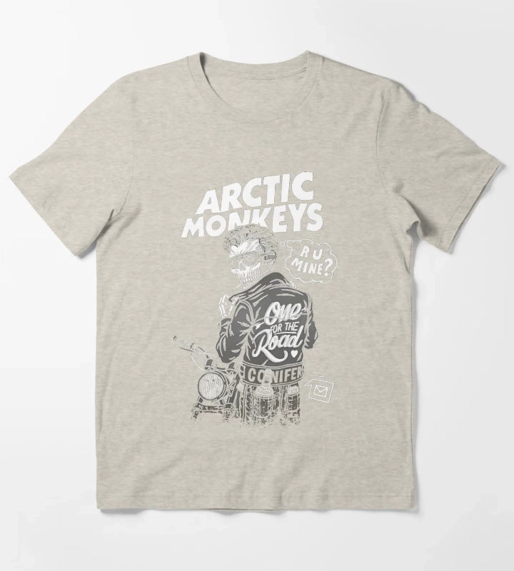 Arctic Monkeys 90s Vintage Rock Pop Music Band 23 T-Shirt Cream