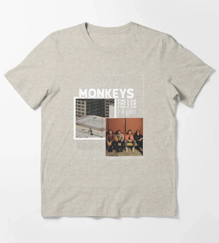 Arctic Monkeys 90s Vintage Rock Pop Music Band 31 T-Shirt Cream