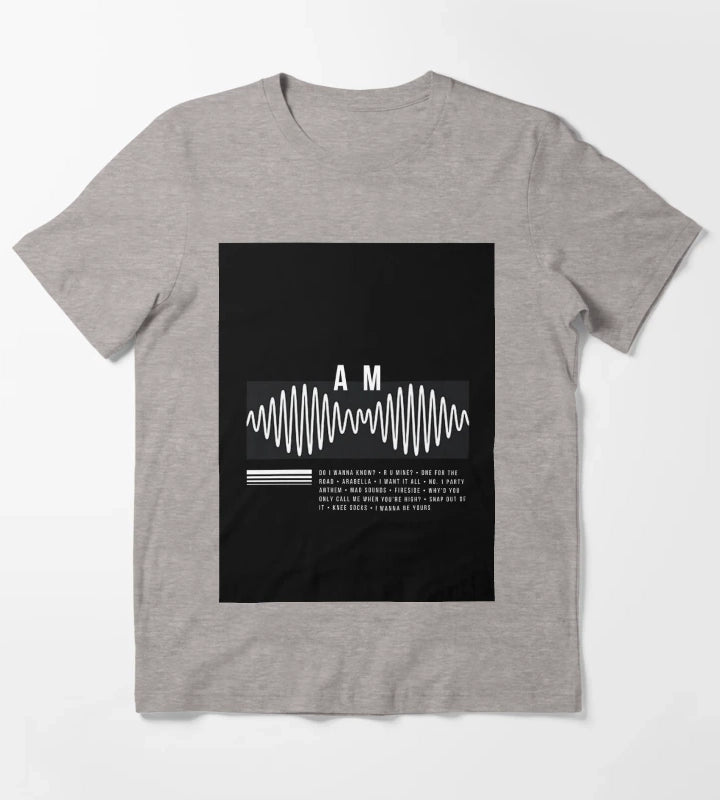 Arctic Monkeys AM Album Art T-Shirt Heather Grey