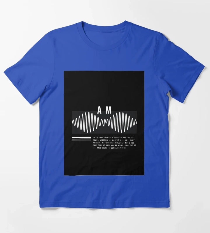 Arctic Monkeys AM Album Art T-Shirt Blue