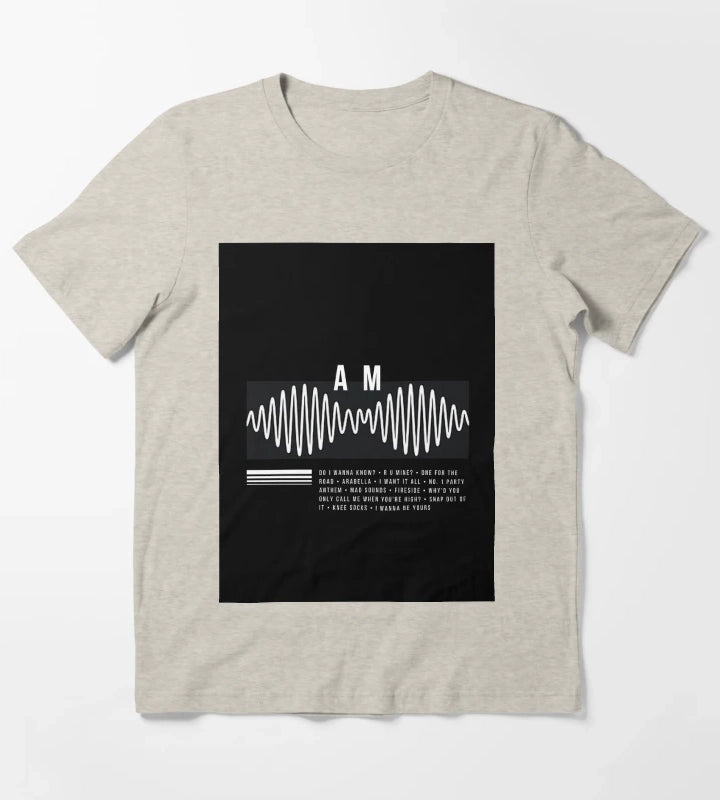 Arctic Monkeys AM Album Art T-Shirt Cream
