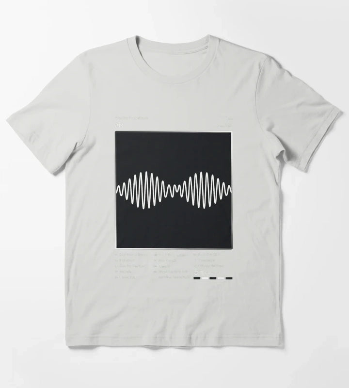 Arctic Monkeys AM Tracklist Album T-Shirt Light Grey