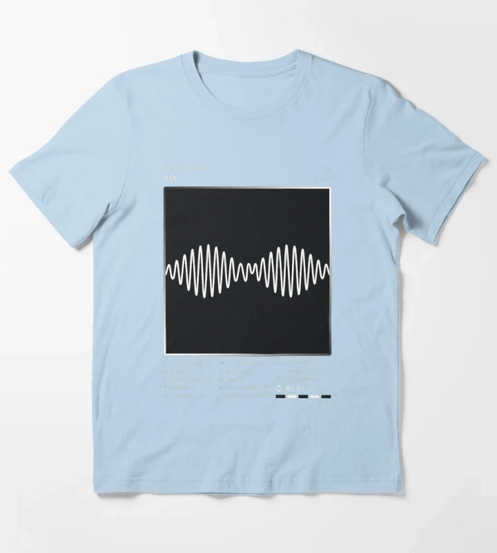 Arctic Monkeys AM Tracklist Album T-Shirt Sky Blue