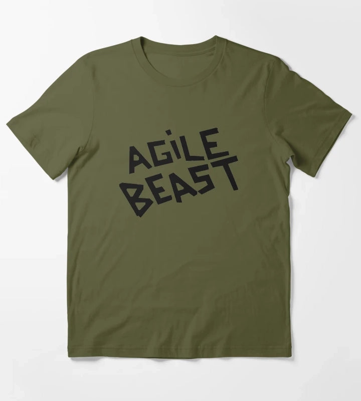 Arctic Monkeys Agile Beast tee T-Shirt Olive Green