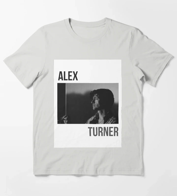 Arctic Monkeys Alex Turner Band art T-Shirt Light Grey