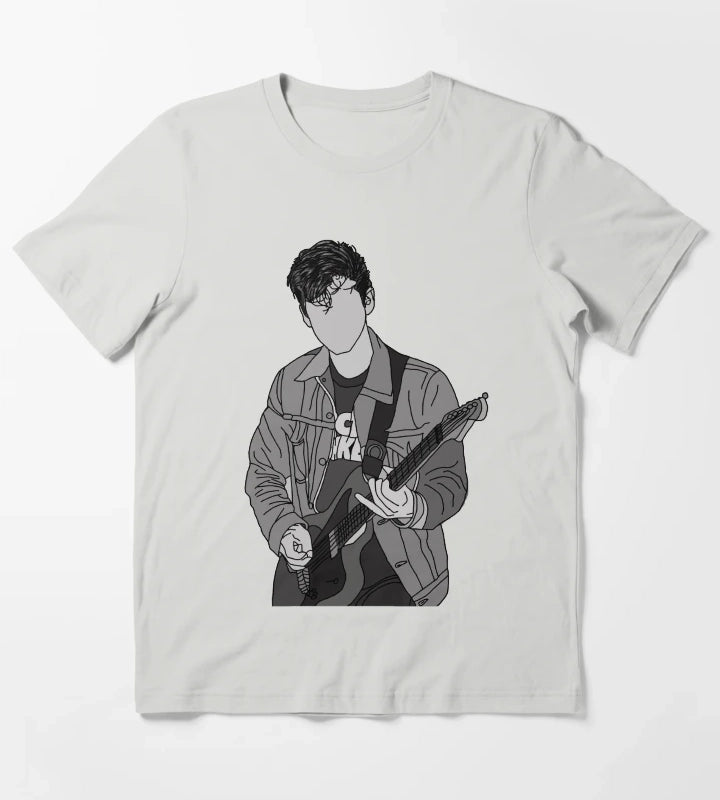 Arctic Monkeys Alex Turner T-Shirt Light Grey