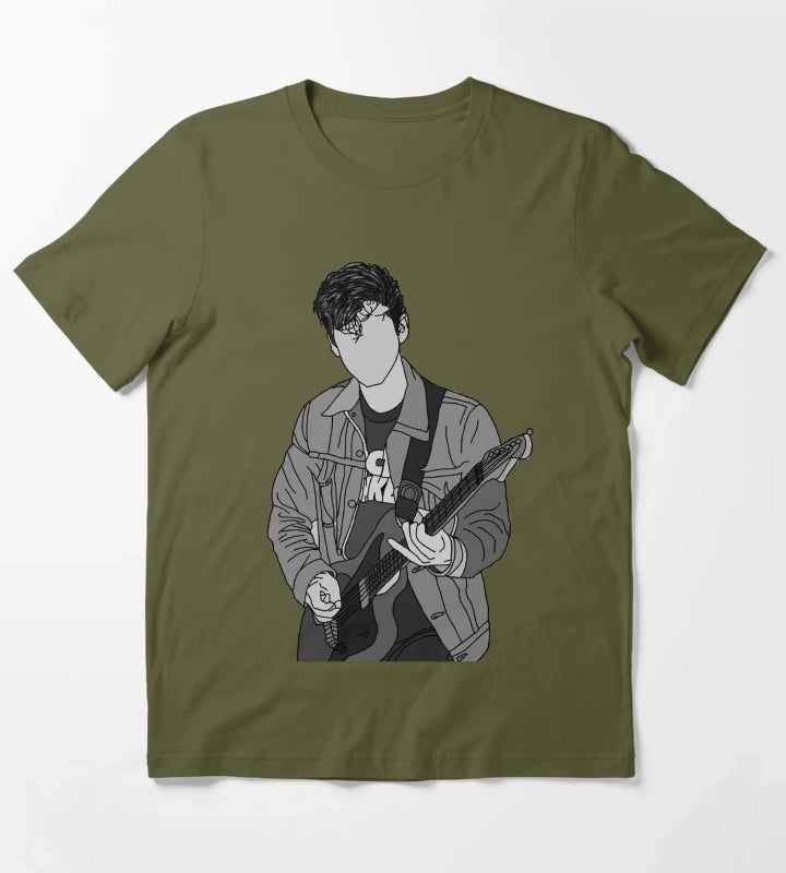 Arctic Monkeys Alex Turner T-Shirt Olive Green