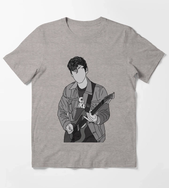 Arctic Monkeys Alex Turner T-Shirt Heather Grey