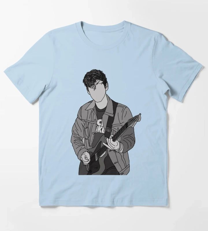 Arctic Monkeys Alex Turner T-Shirt Sky Blue