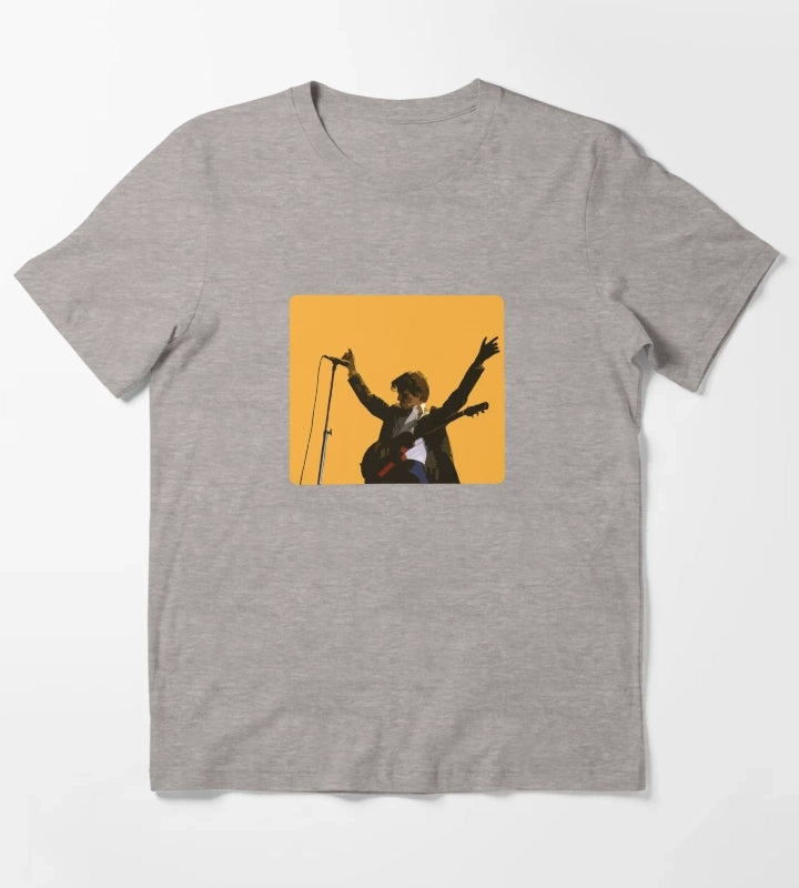 Arctic Monkeys Alex Turner The Car Album Sticker T-Shirt Heather Grey