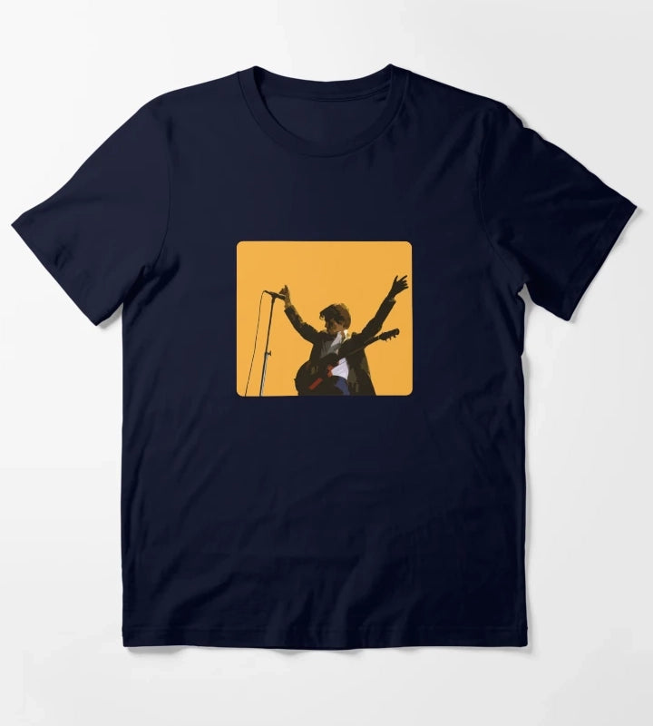 Arctic Monkeys Alex Turner The Car Album Sticker T-Shirt Navy