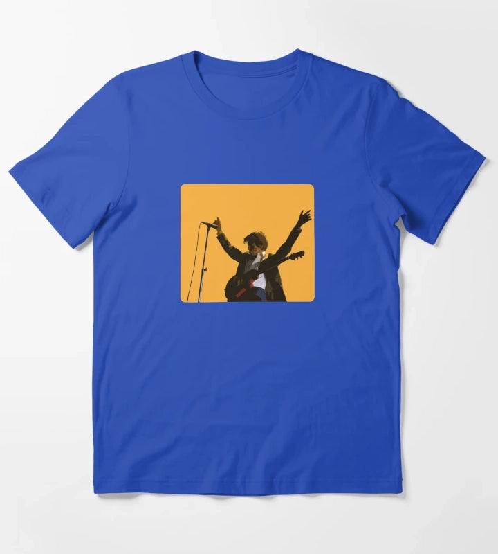 Arctic Monkeys Alex Turner The Car Album Sticker T-Shirt Blue