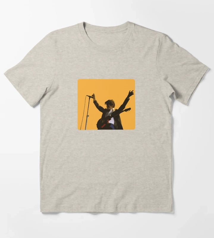 Arctic Monkeys Alex Turner The Car Album Sticker T-Shirt Cream