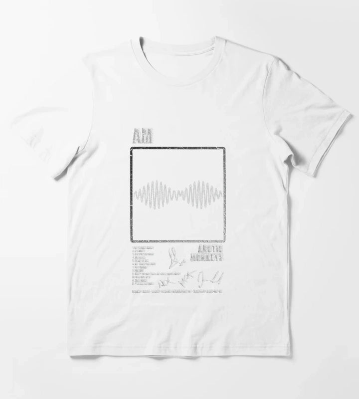 Arctic Monkeys Am Album Tracklist T-Shirt White