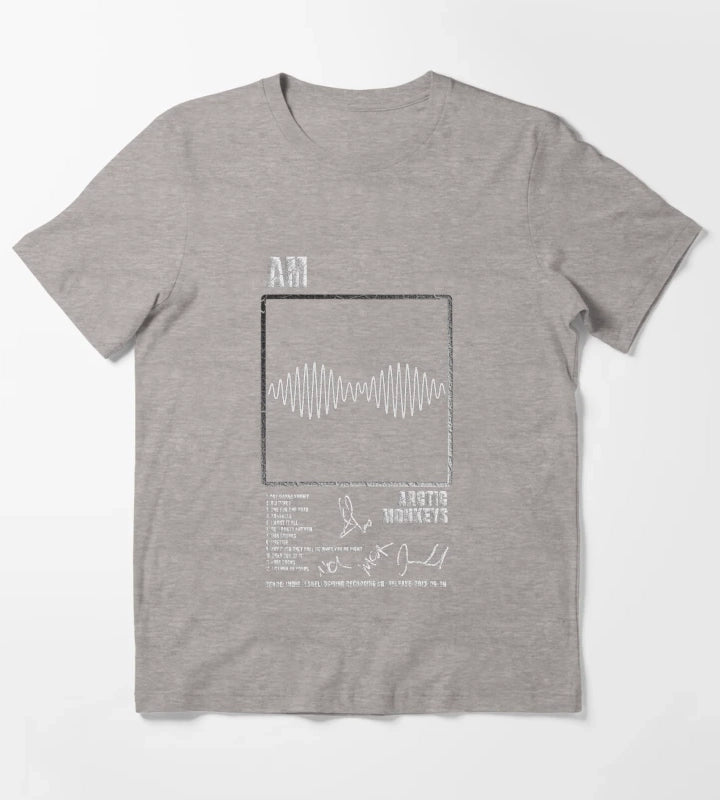 Arctic Monkeys Am Album Tracklist T-Shirt Heather Grey