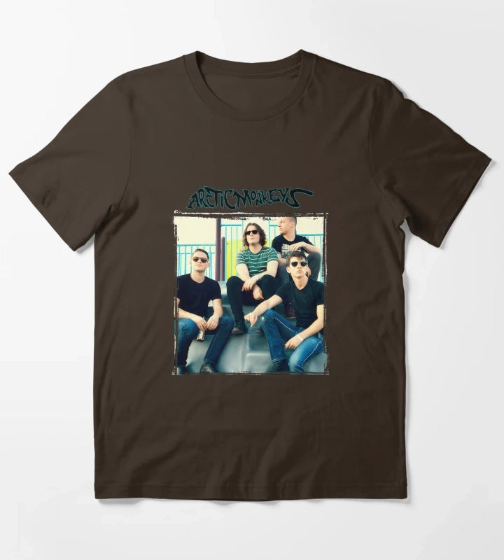 Arctic Monkeys Band 10 T-Shirt Brown