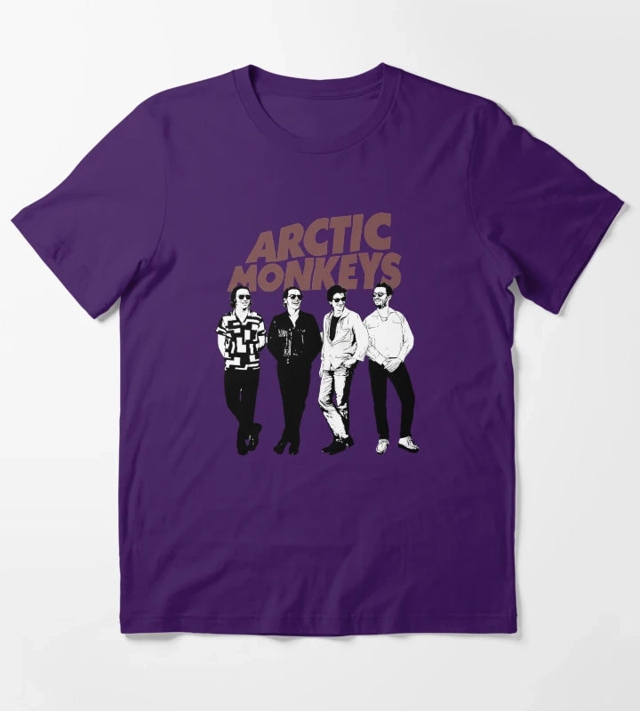 Arctic Monkeys Band 11 T-Shirt Purple