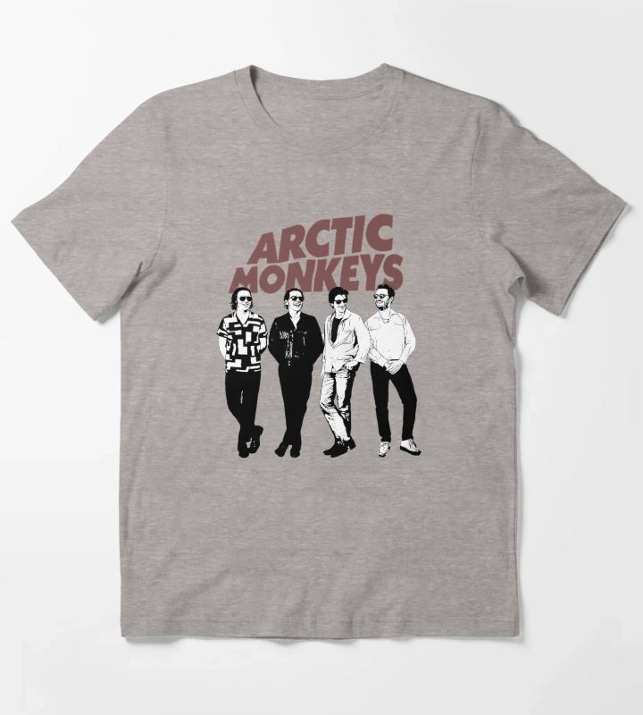 Arctic Monkeys Band 11 T-Shirt Heather Grey