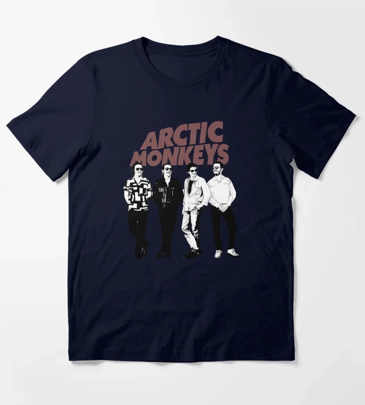 Arctic Monkeys Band 11 T-Shirt Navy