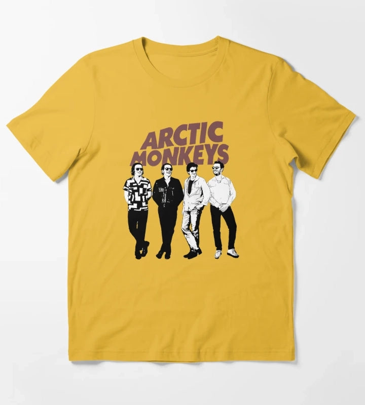 Arctic Monkeys Band 11 T-Shirt Yellow